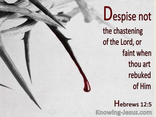 Punishment by God-Hebrews 12-5